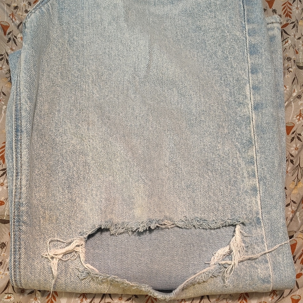 American Eagle Outfitters Light Blue Distressed Jeans